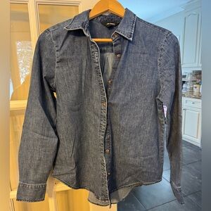 Joe Fresh Blue Denim Button-Up Shirt